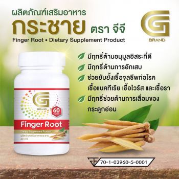 ผลิตภัณฑ์เสริมอาหาร กระชาย ตรา จีจี